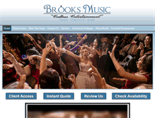 Tablet Screenshot of brooksdjservice.com